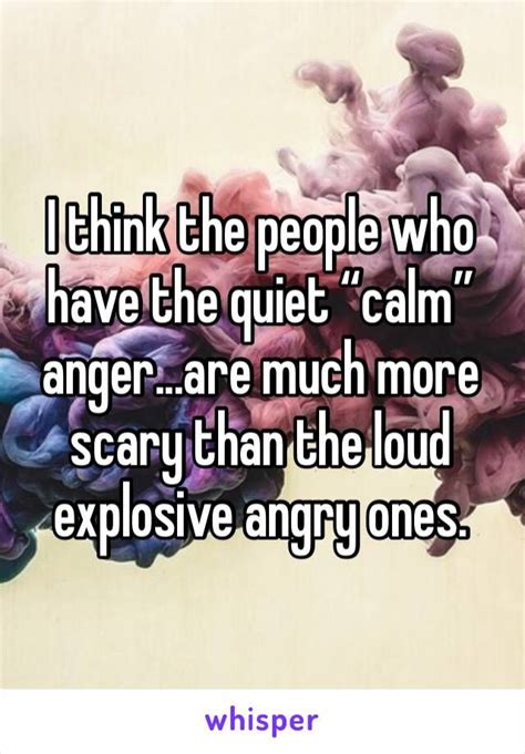 What is quiet anger?