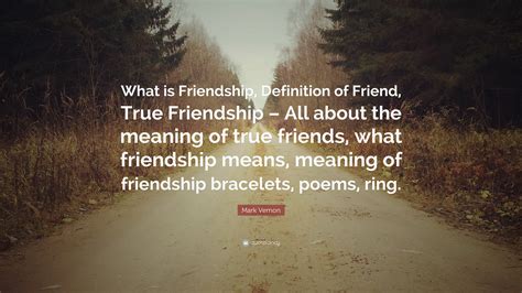 What is real friendship?