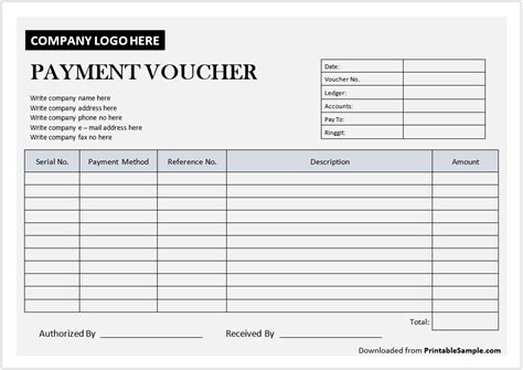 What is required on a voucher?