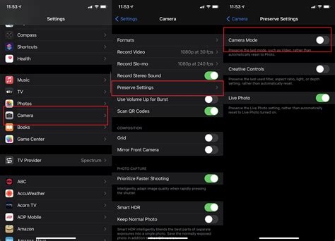 What is reset camera settings?