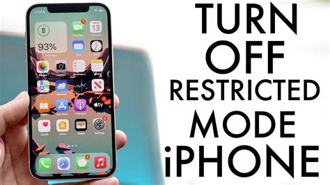 What is restricted mode iPhone?