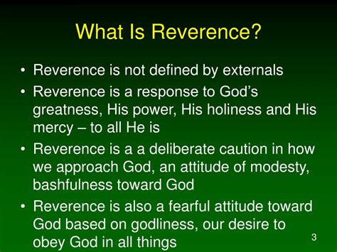 What is reverence power?