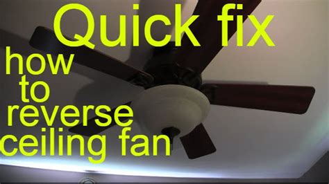 What is reverse button on fan?