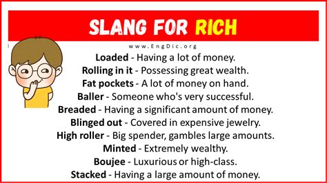 What is rich slang for?