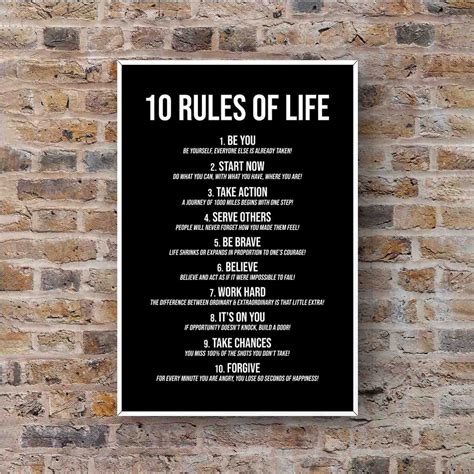What is rule 1 in life?