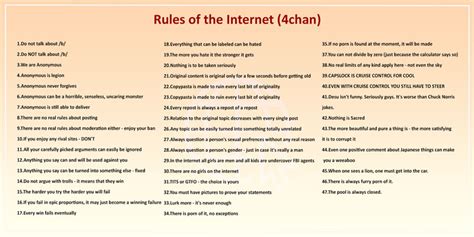 What is rule 6 Internet rules?