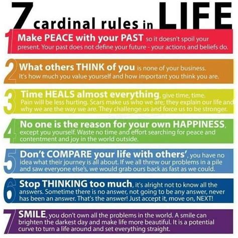 What is rule number 4 in life?