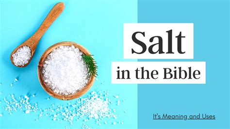 What is salt in the Bible?