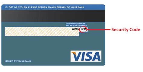 What is security code in debit card?