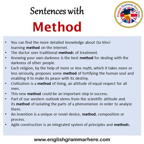 What is sentence methods?