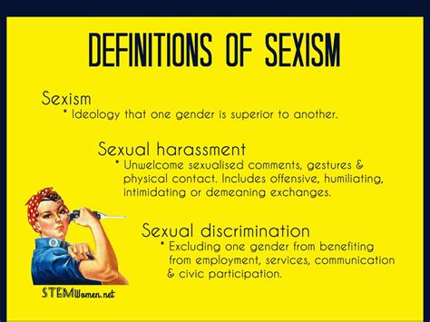 What is sexism examples?