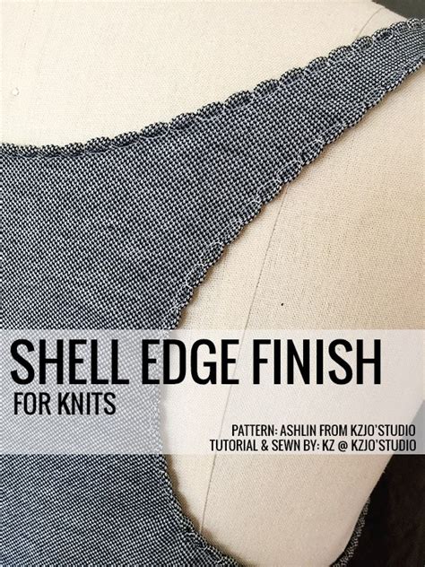 What is shell edging in sewing?