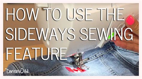 What is sideways sewing?