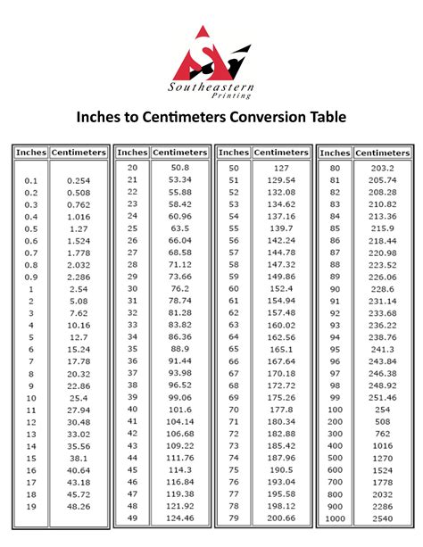 What is size of L in CM?