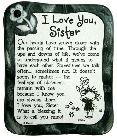 What is special about a sister?