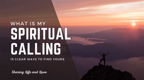 What is spiritual calling and purpose?