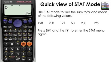 What is stat in calculator?