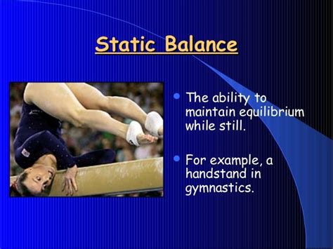 What is static balance?