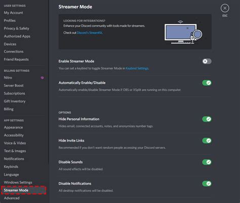 What is streaming mode on Discord?