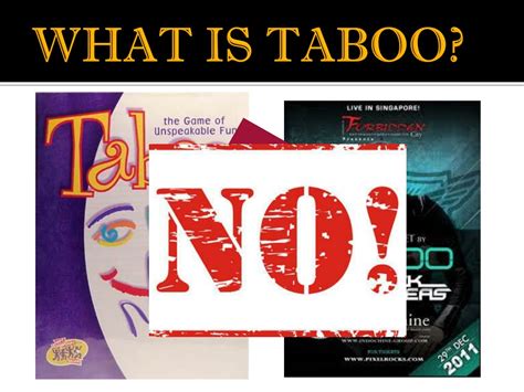 What is taboo talk?