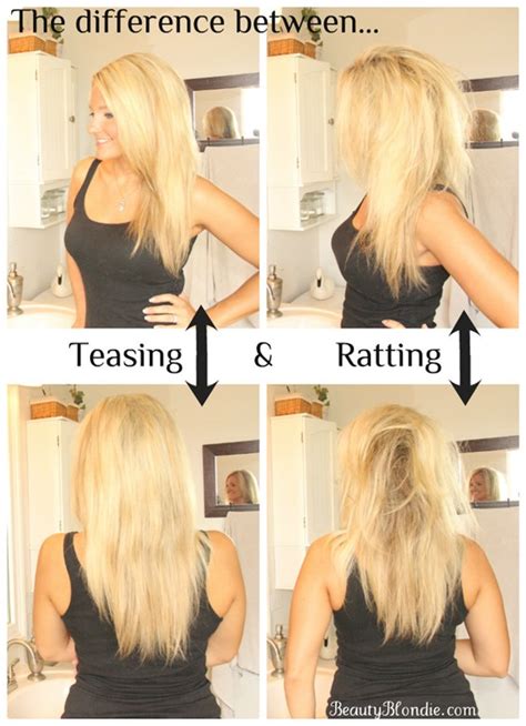 What is teasing hair mean?