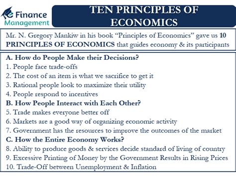 What is the 10 principle of economics?