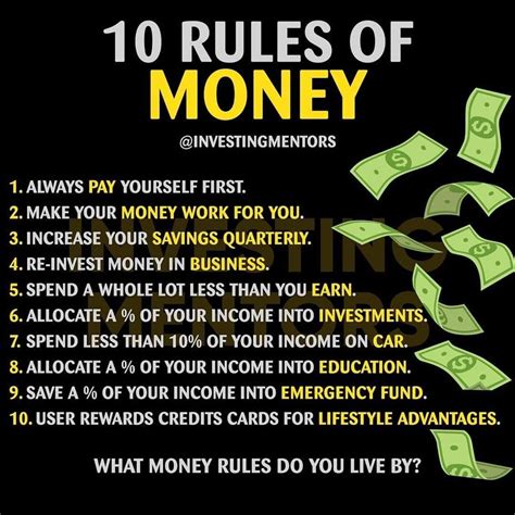 What is the 10 rule of money?