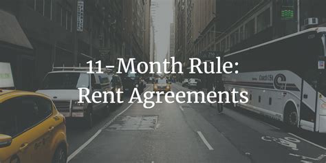 What is the 11 month rule in NYC?