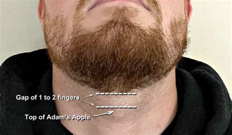 What is the 2 finger rule for beard?
