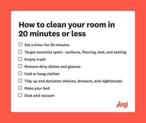 What is the 20 minute cleaning method?