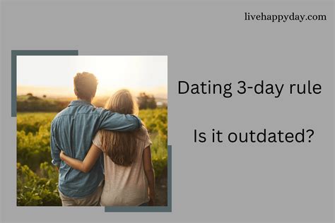 What is the 3 day rule for dating a girl?