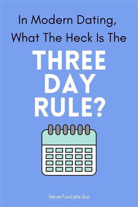 What is the 3 day texting rule?