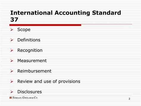 What is the 37 accounting standard?