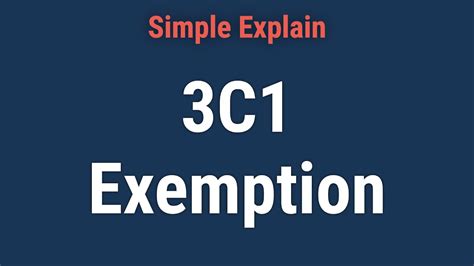 What is the 3c1 exemption?