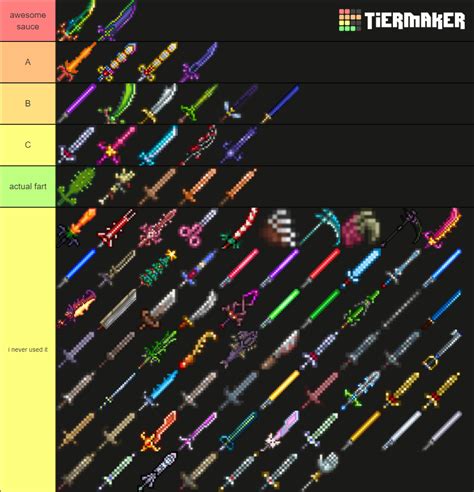 What is the 3rd best sword in Terraria?