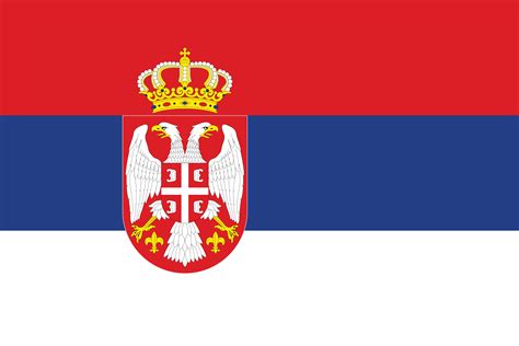 What is the 4 C Serbian flag?