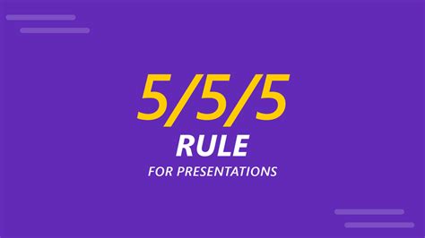 What is the 5 5 rule in Powerpoint?