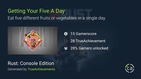 What is the 5 a day achievement Rust?