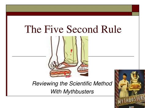 What is the 5 second rule in presentation?