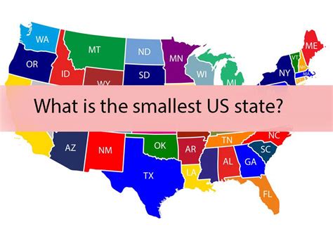 What is the 5 smallest state?