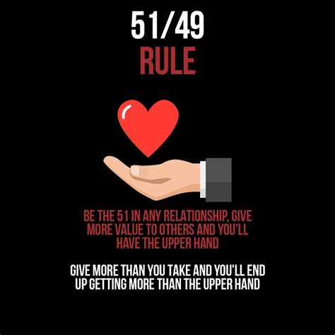 What is the 51 49 rule in relationships?