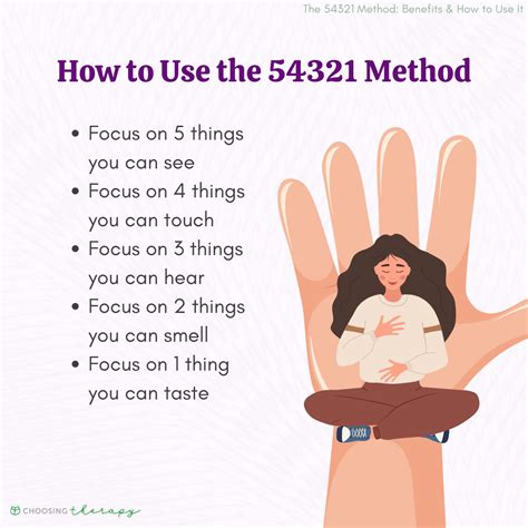 What is the 54321 method for anxiety?