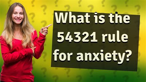 What is the 54321 rule for anxiety?