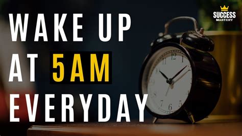 What is the 5am wake up rule?