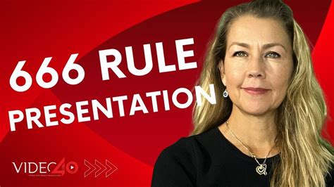 What is the 666 rule in presentation?