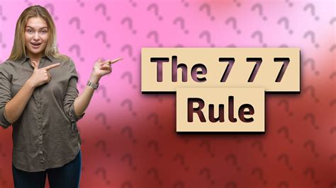 What is the 7 7 7 rule in relationships?