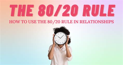 What is the 80 20 80 relationship rule?