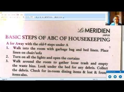 What is the ABC of housekeeping?