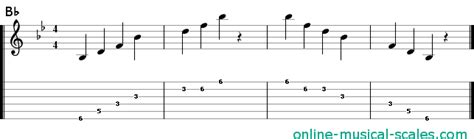 What is the B flat arpeggio?