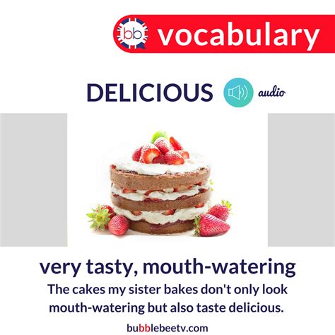 What is the British meaning of delicious?